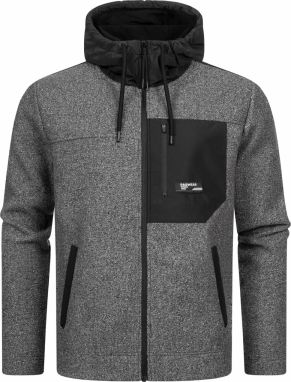 Ragwear Flisová bunda 'Brodney'  tmavosivá / čierna