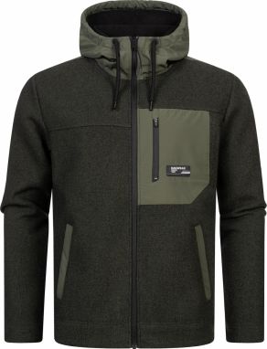 Ragwear Flisová bunda 'Brodney'  zelená / olivová / čierna