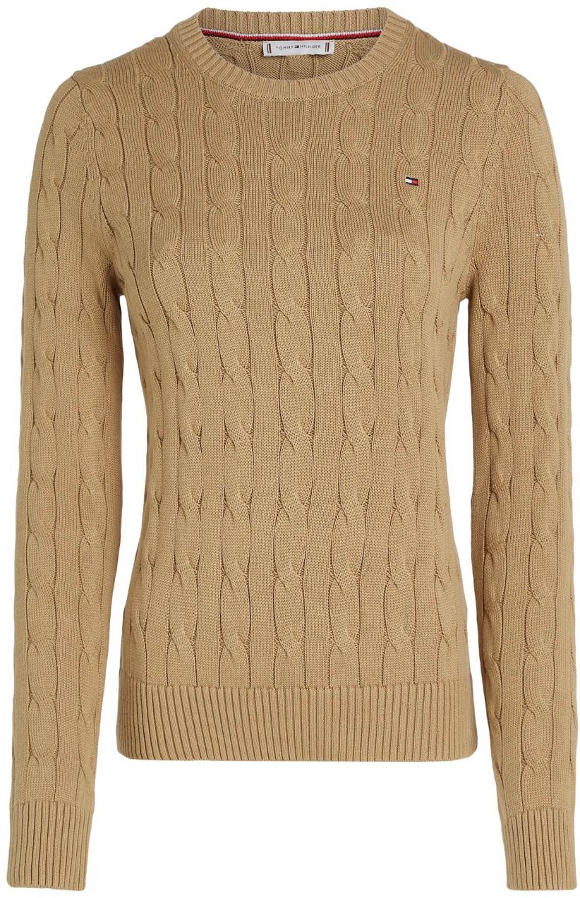 TOMMY HILFIGER Sveter  svetlohnedá