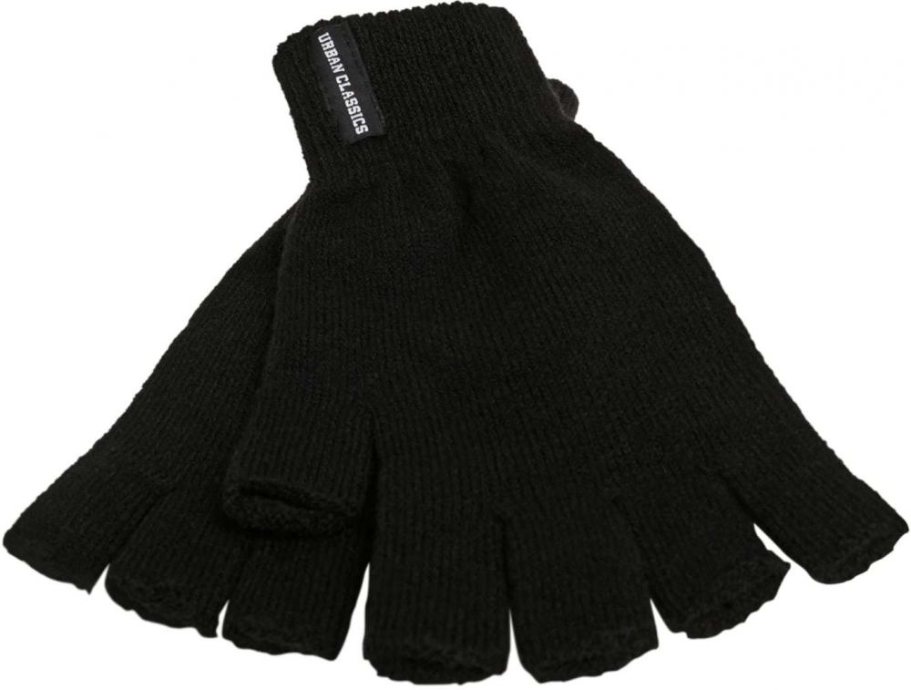 Urban Classics Rukavice bez prstov  čierna / biela