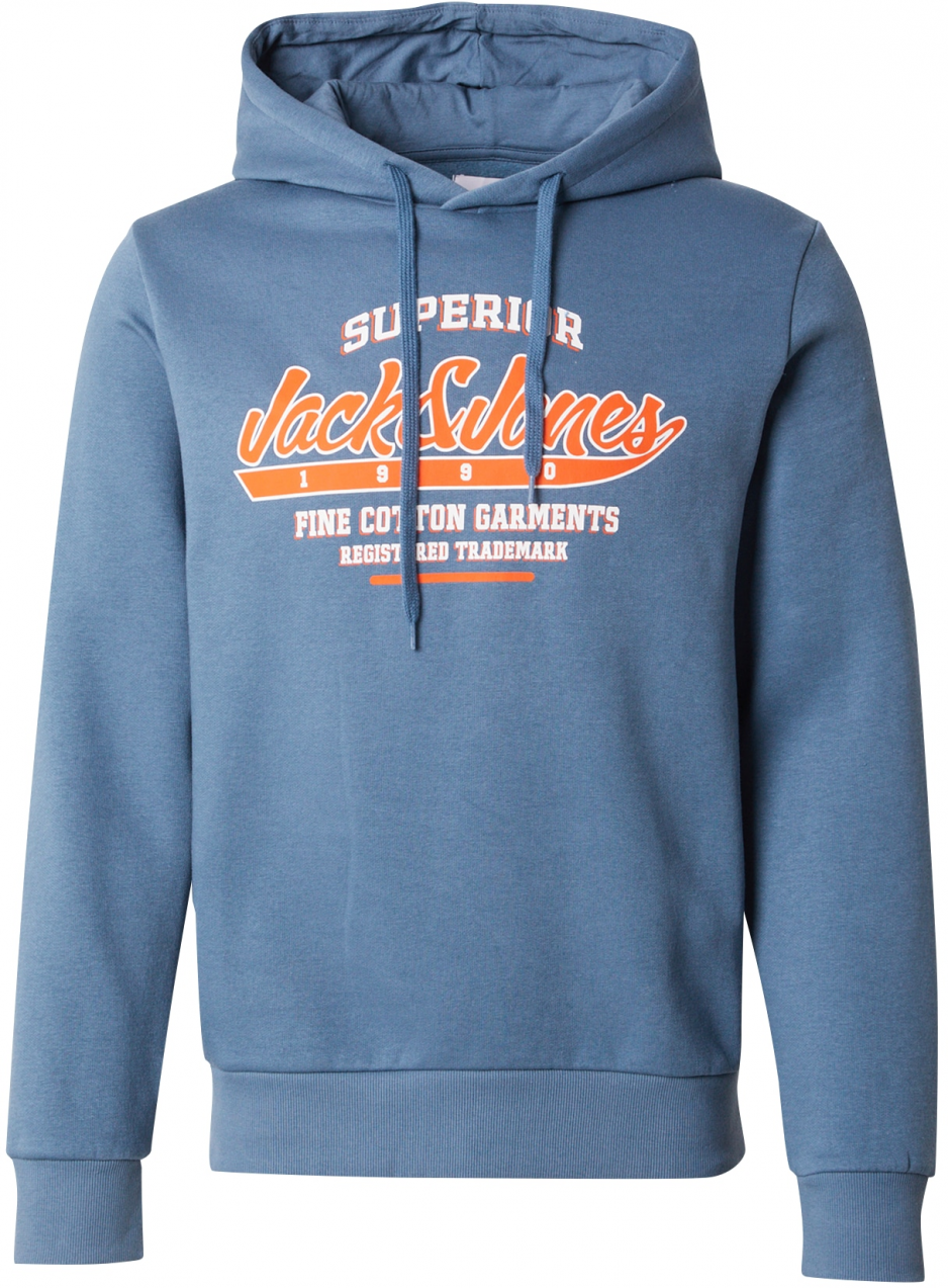 JACK & JONES Mikina  opálová / oranžová / biela