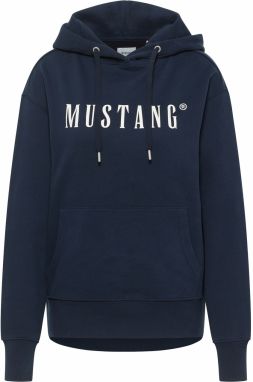 MUSTANG Mikina 'Margo'  tmavomodrá / biela