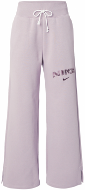 Nike Sportswear Nohavice 'PHNX FLC'  orgovánová / tmavofialová / biela