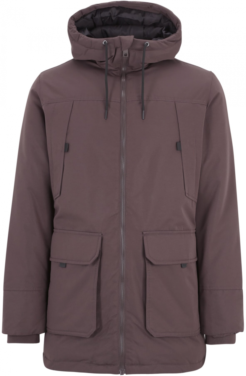 JACK & JONES Zimná parka 'CONSTRUCT'  tmavohnedá