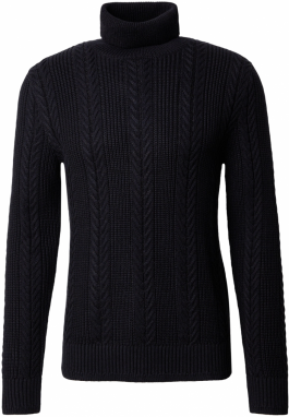 JACK & JONES Sveter 'CIPHER'  čierna