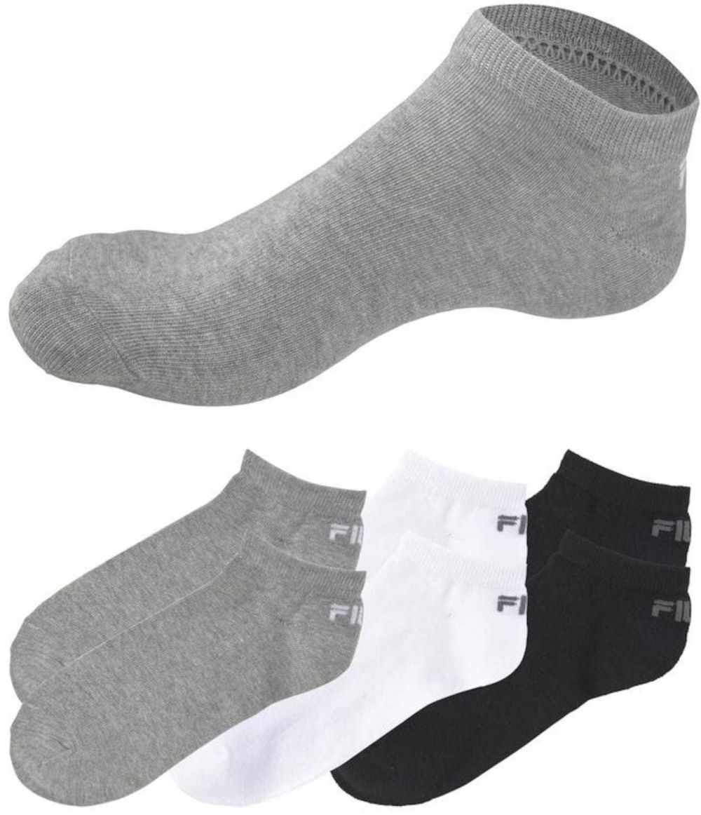 FILA Ponožky  sivá melírovaná / čierna / biela