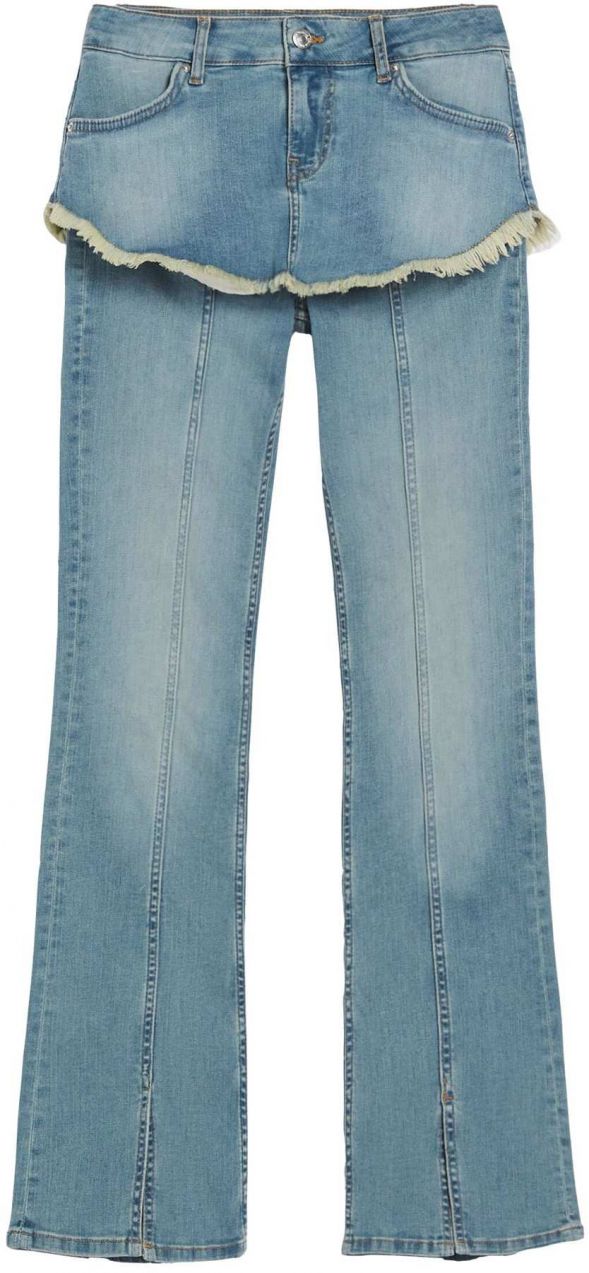 Bershka Džínsy  modrá denim
