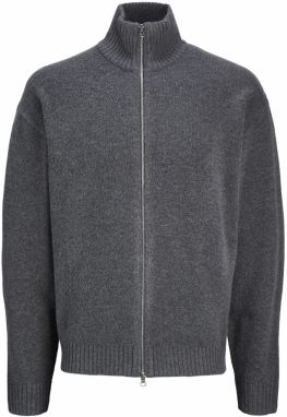 JACK & JONES Kardigán  tmavosivá