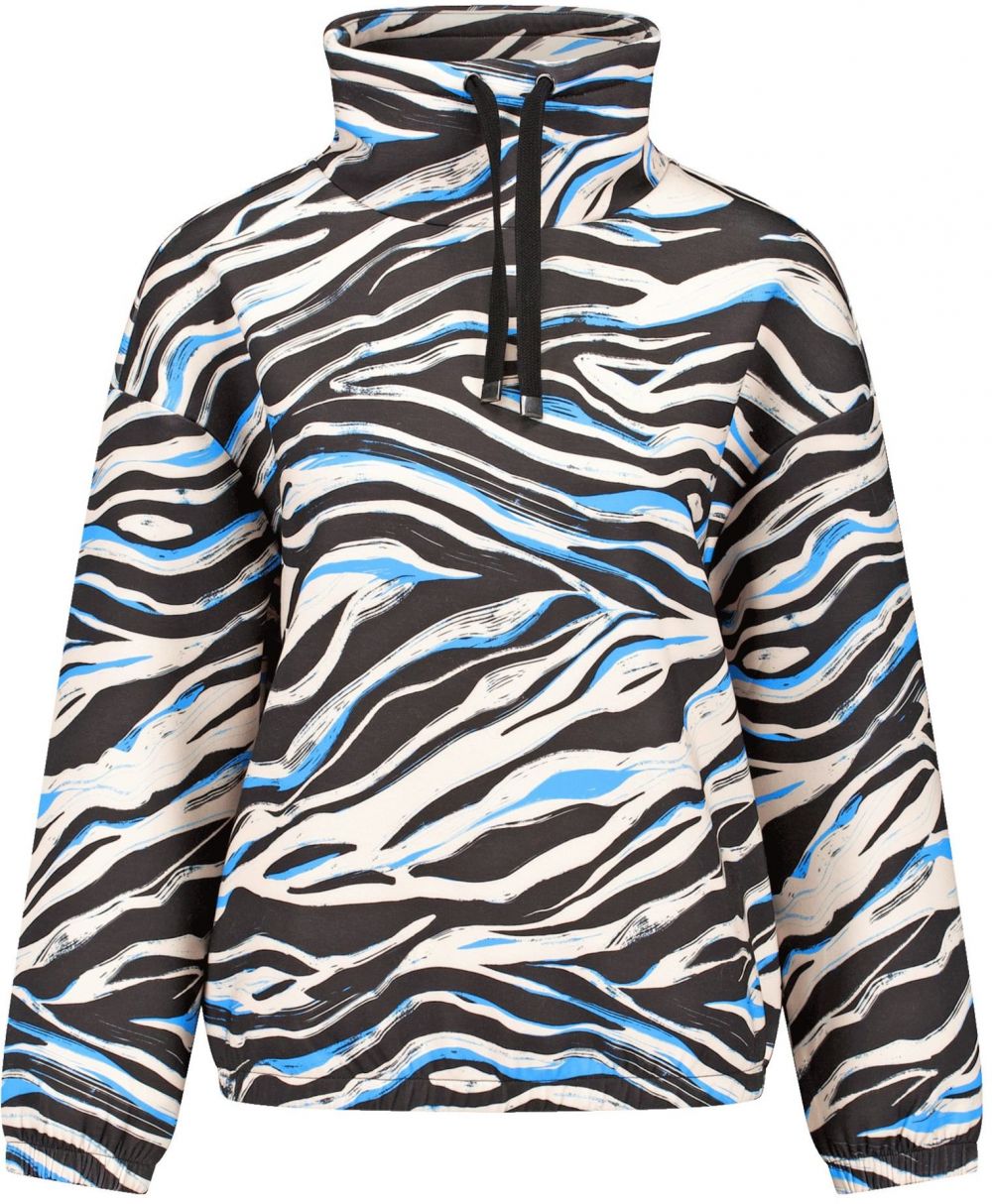 GERRY WEBER Mikina 'Sandy'  béžová / modrá / čierna