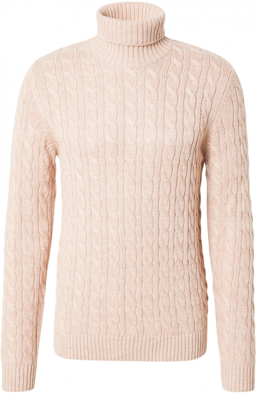 JACK & JONES Sveter 'BLUCRASH'  béžová