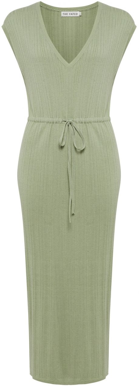 The Fated Šaty 'CENTURY KNIT DRESS'  zelená