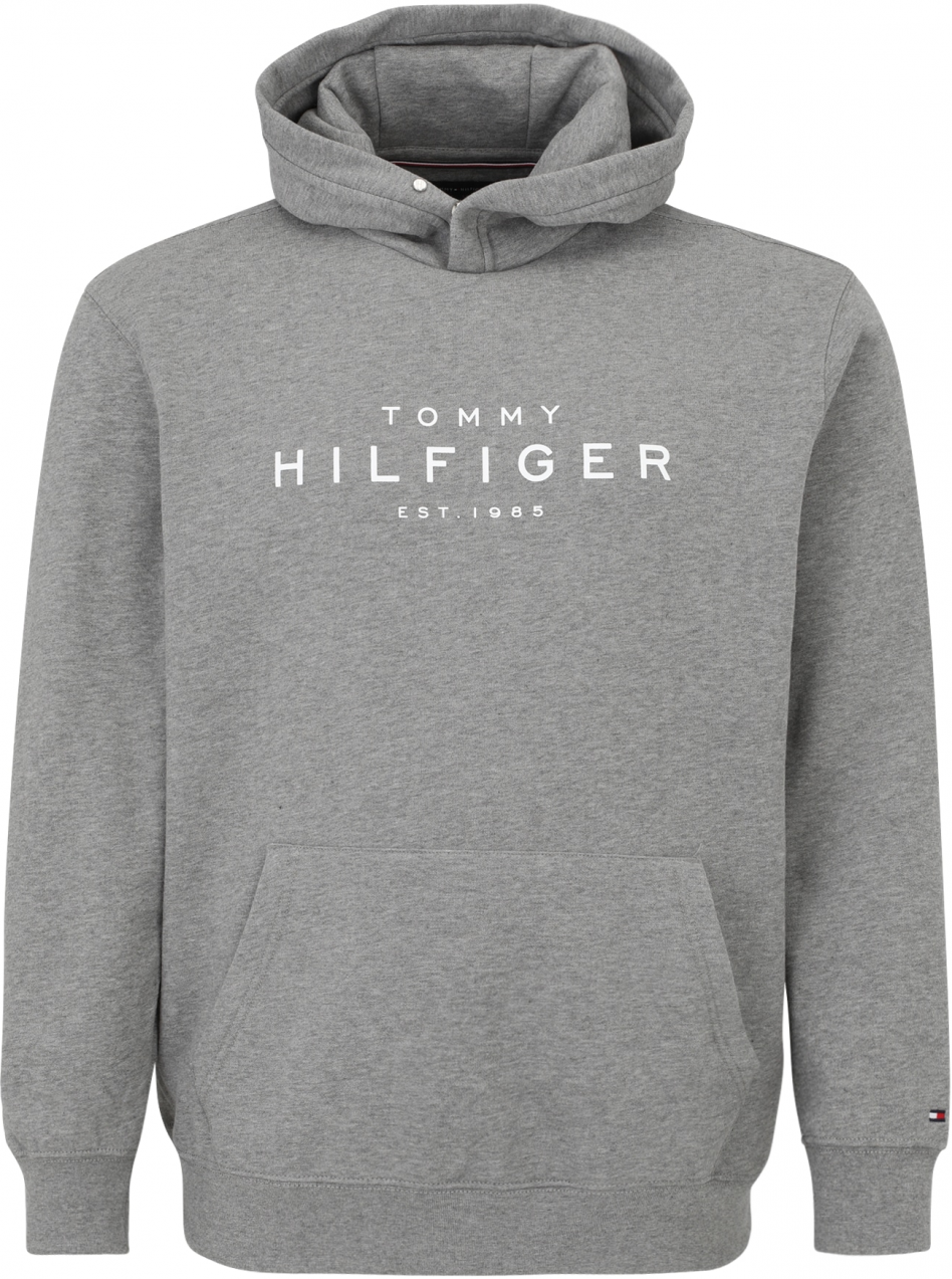 Tommy Hilfiger Big & Tall Mikina  sivá / biela