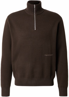 JACK & JONES Sveter 'JORVESTERBRO'  čokoládová