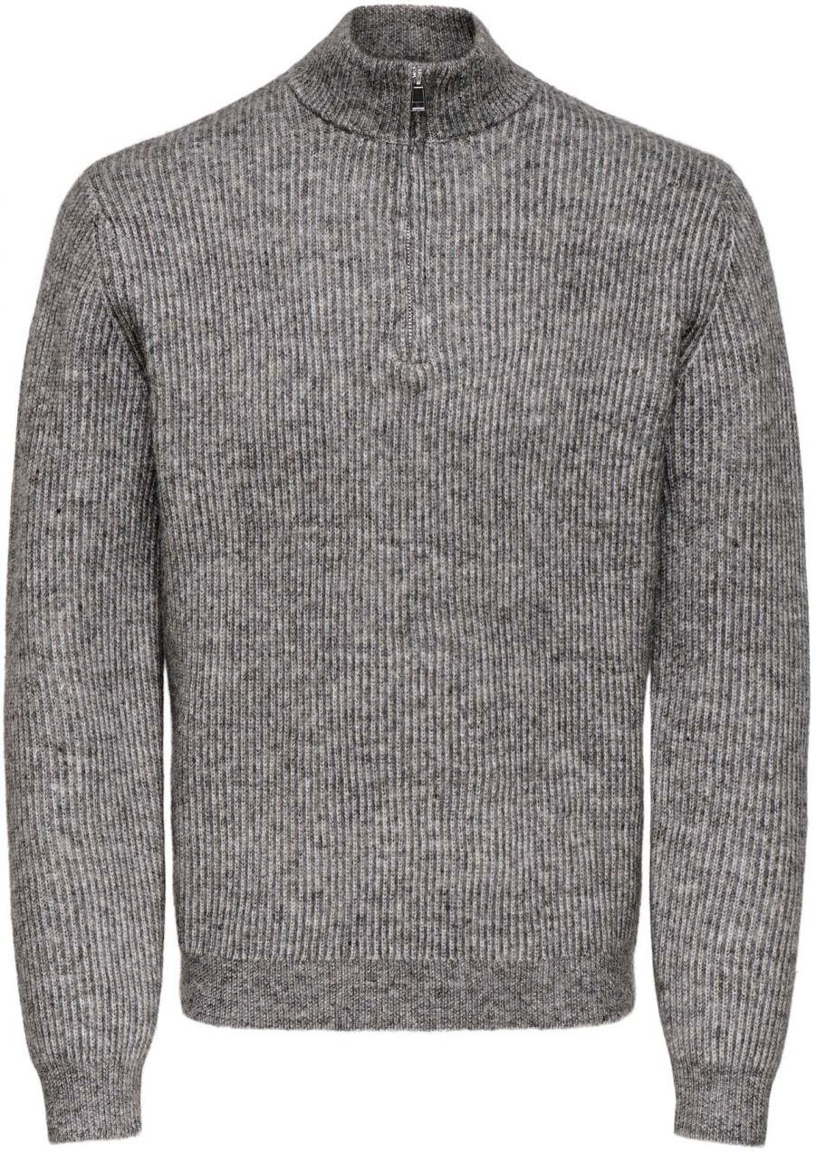 Only & Sons Sveter 'ONSTegan'  sivá melírovaná