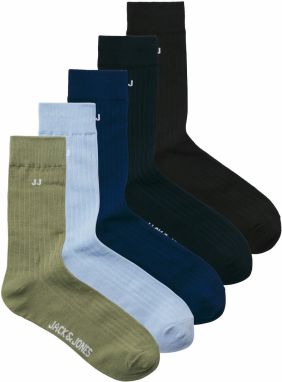 JACK & JONES Ponožky 'JACJJ'  námornícka modrá / pastelovo modrá / tmavomodrá / olivová