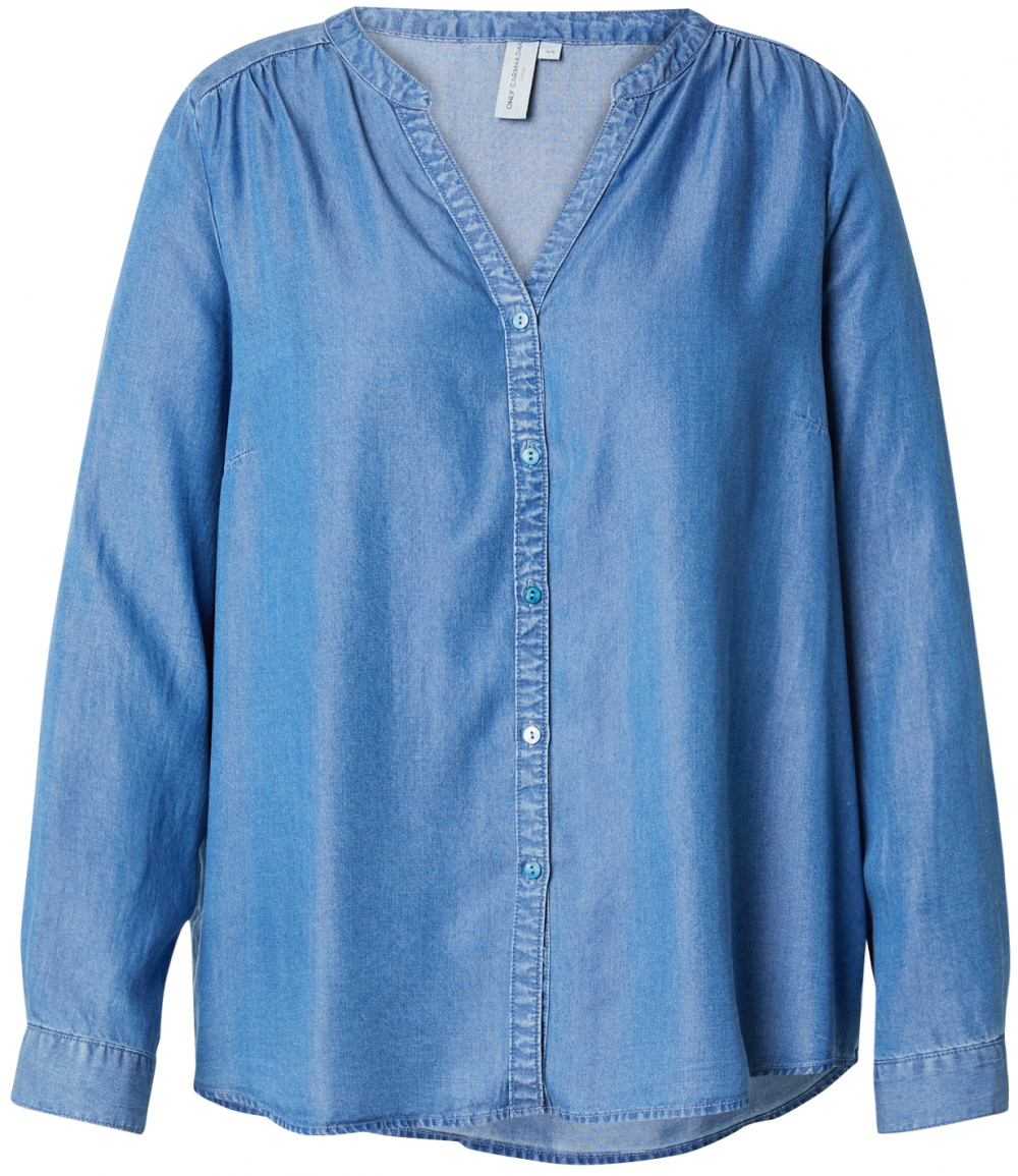 ONLY Carmakoma Blúzka 'CARSema'  modrá denim