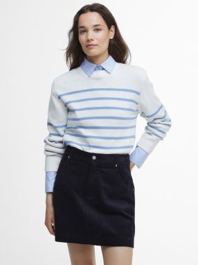Barbour Sveter 'Emery'  svetlomodrá / biela