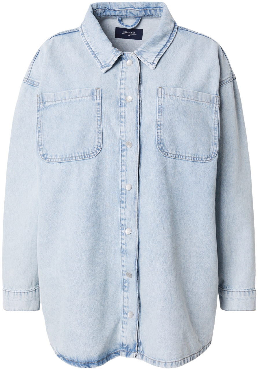 Noisy May Curve Blúzka 'NMALVA'  modrá denim