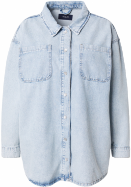 Noisy May Curve Blúzka 'NMALVA'  modrá denim