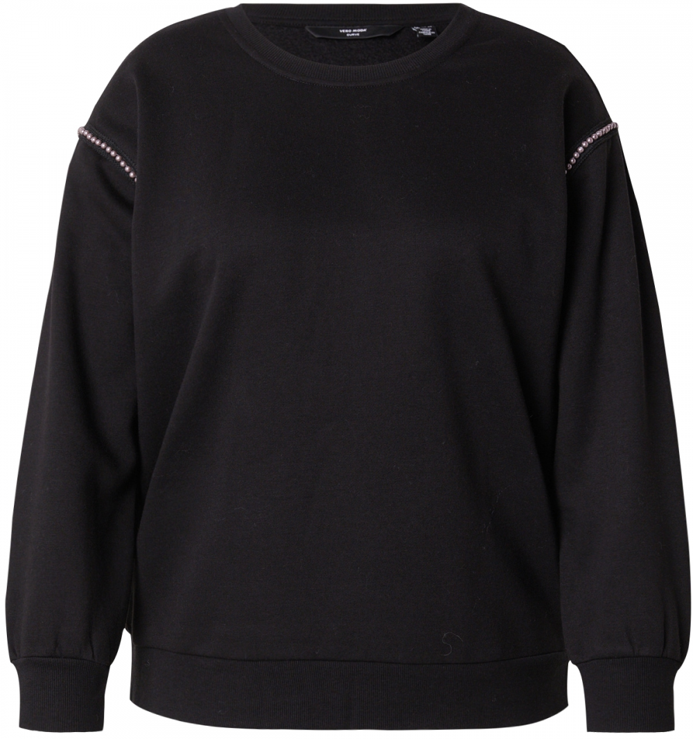 Vero Moda Curve Mikina 'VMCDAISY'  svetlofialová / čierna