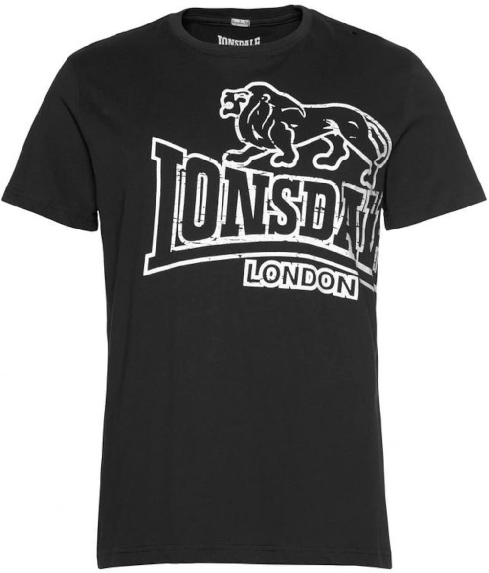 LONSDALE Tričko 'LANGSETT'  čierna
