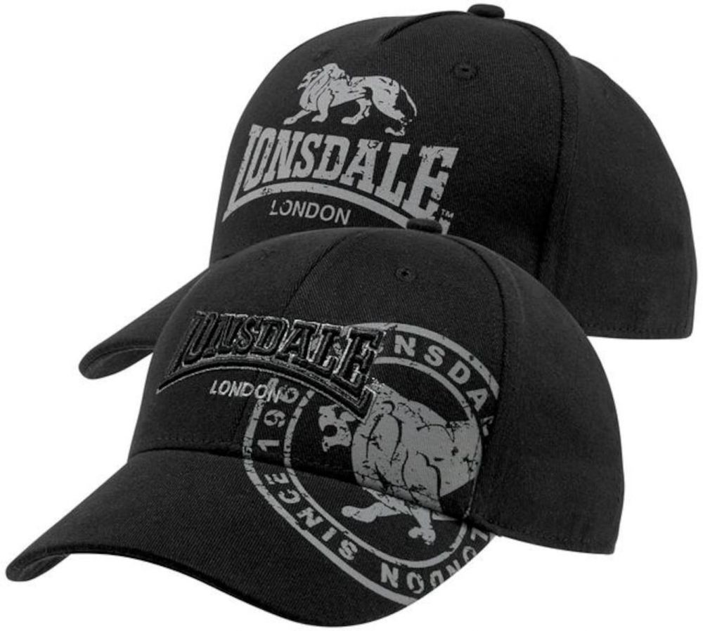 LONSDALE Čiapka  sivá / čierna