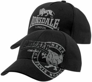 LONSDALE Čiapka  sivá / čierna