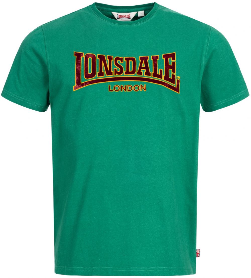 LONSDALE Tričko 'CLASSIC'  žltá / zelená / červená