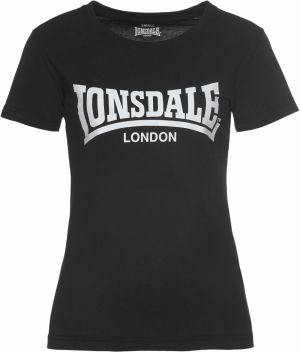 LONSDALE Tričko 'Cartmel'  čierna / biela
