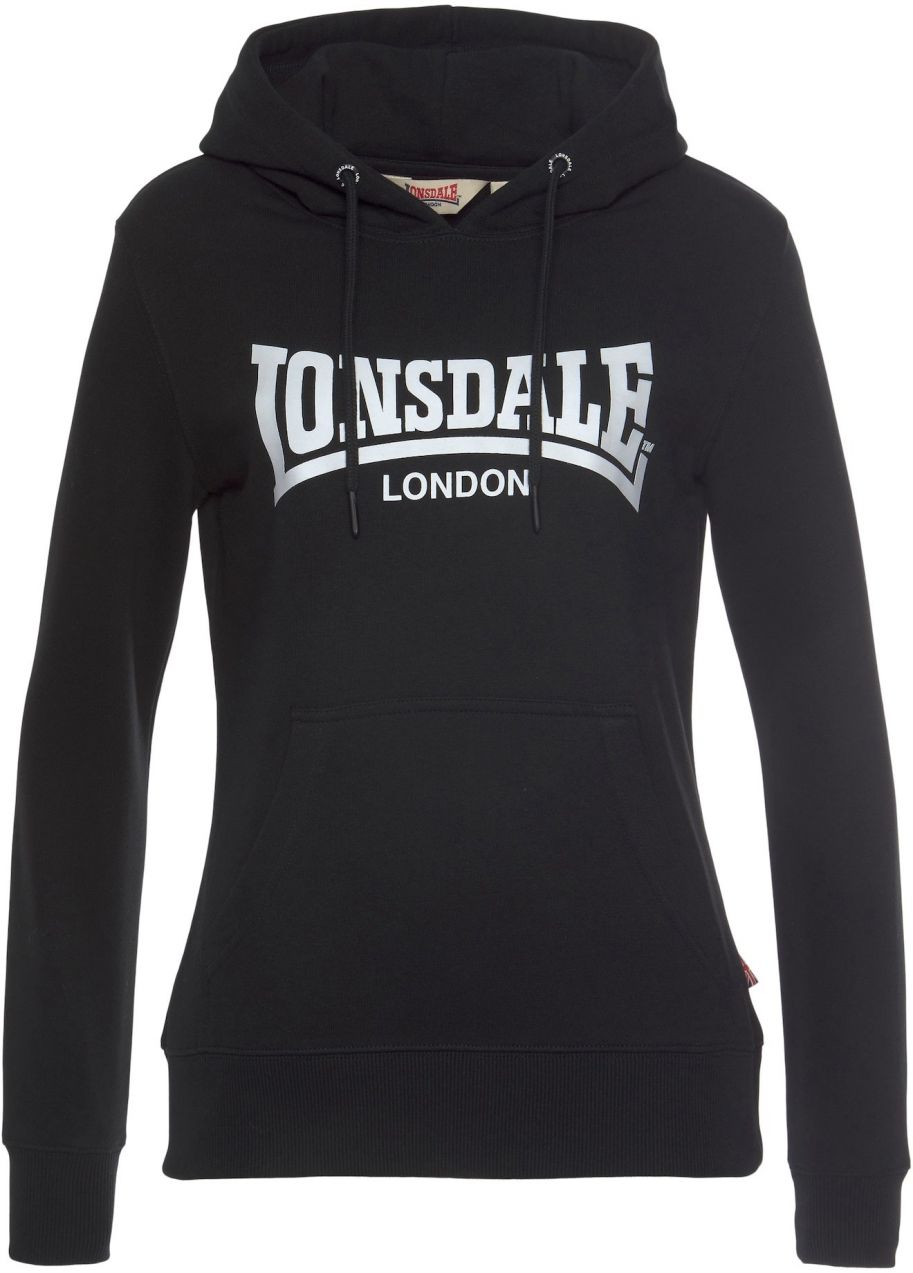 LONSDALE Mikina  čierna / biela