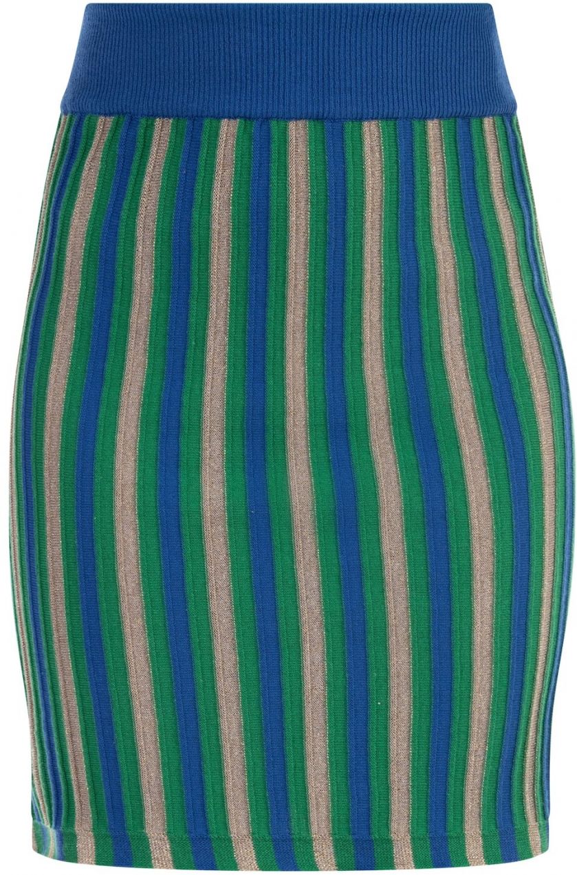 faina Sukňa  piesková / modrá / zelená