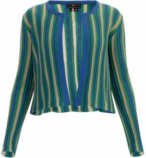 faina Kardigán  béžová / modrá / trávovo zelená