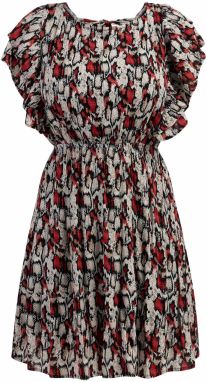 faina Letné šaty  svetlohnedá / červená / čierna / biela