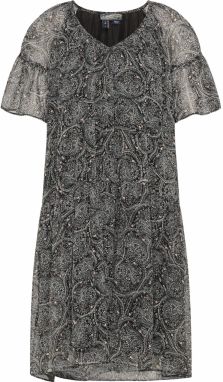 DreiMaster Vintage Šaty  telová / čierna / biela