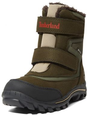 TIMBERLAND Snehule 'Chillberg'  krémová / kaki / olivová / ohnivo červená
