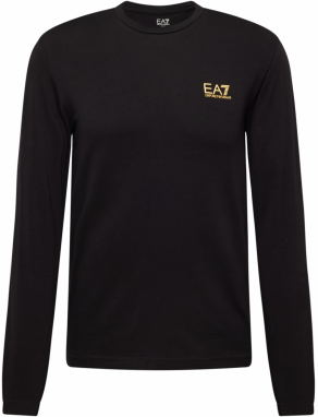 EA7 Emporio Armani Tričko  zlatá žltá / čierna