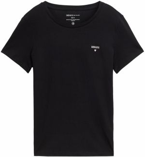 TOM TAILOR DENIM Tričko  béžová / rosé / čierna