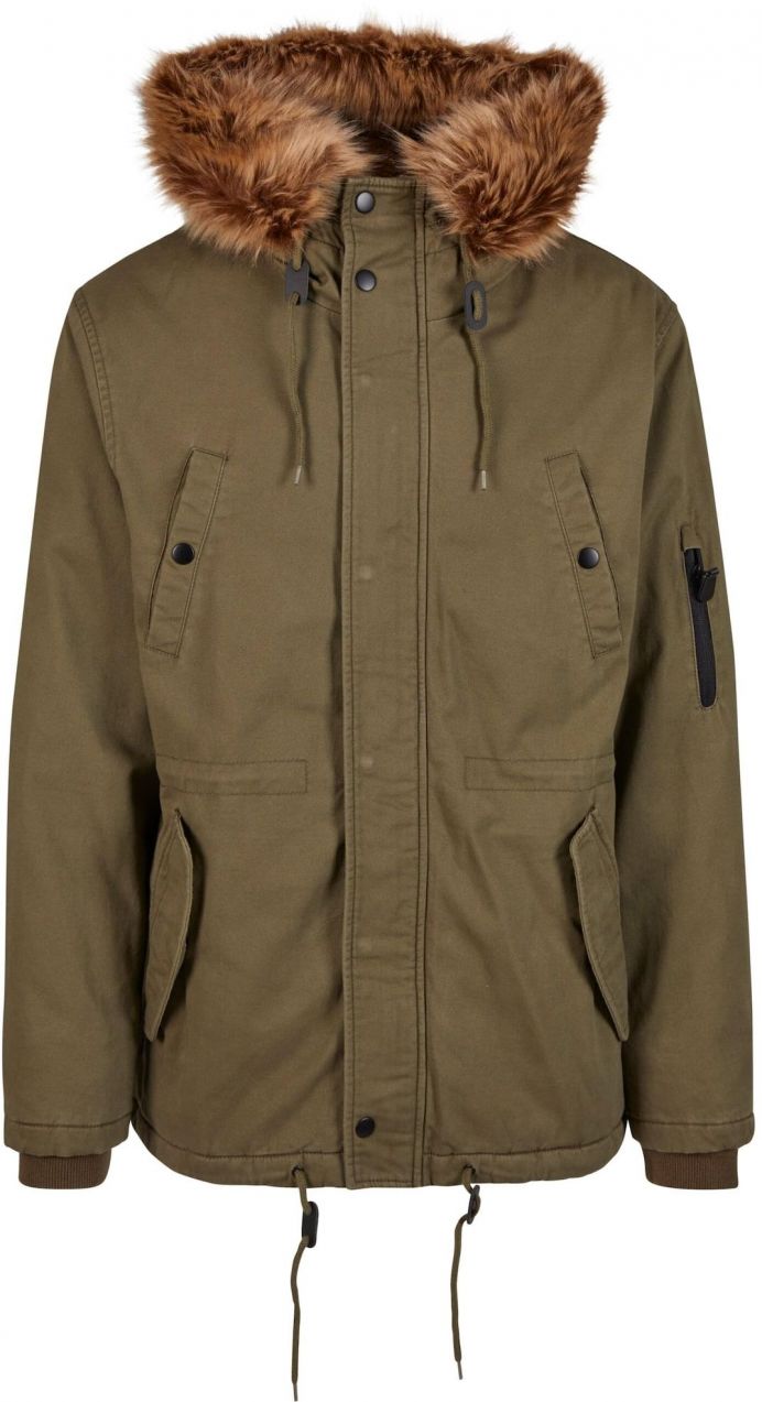 Brandit Prechodná parka 'Fish Tail'  hnedá / kaki