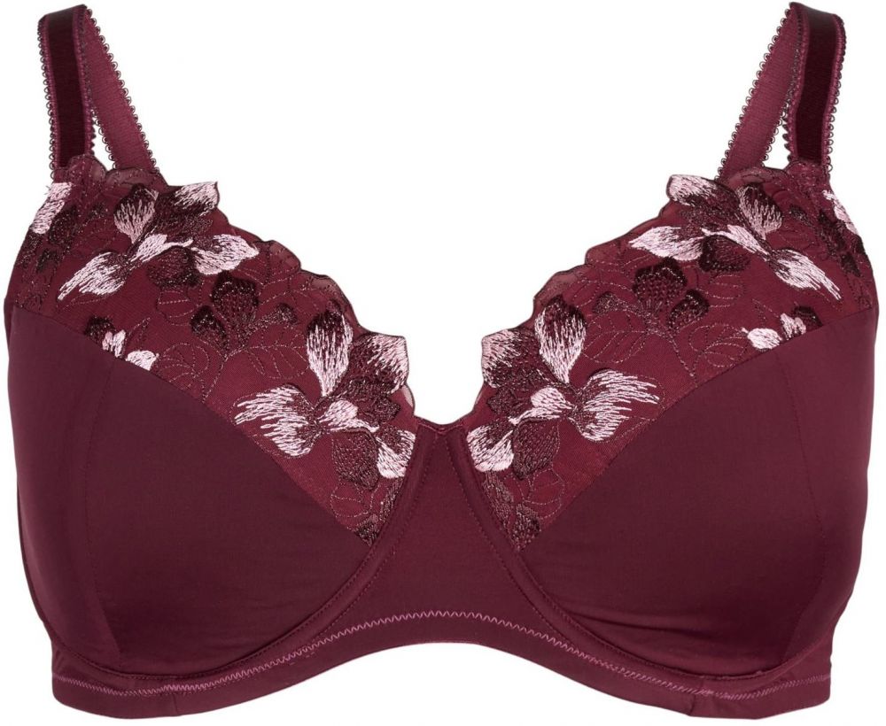 Devoted by Zizzi Podprsenka 'Ldita'  rosé / vínovo červená