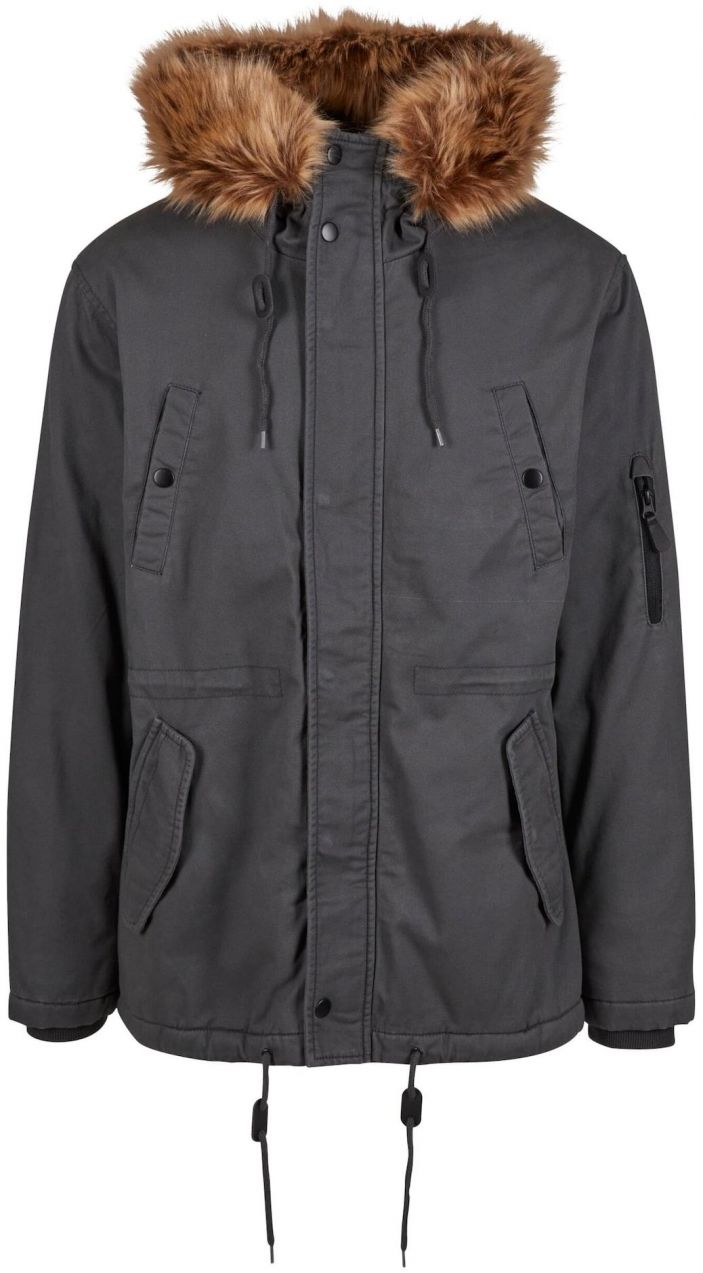 Brandit Prechodná parka 'Fish Tail'  svetlohnedá / tmavohnedá / tmavosivá