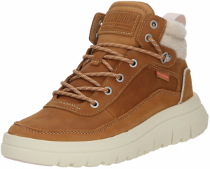 Palladium Šnurovacie členkové čižmy 'Palla'  hnedá / biela