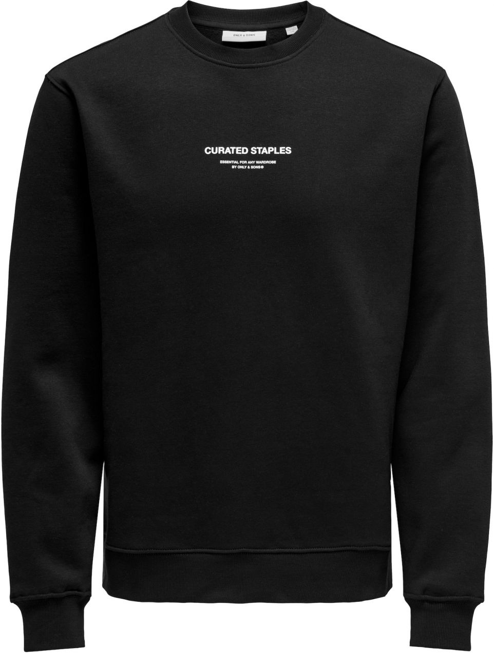 Only & Sons Mikina 'ONSCurated'  čierna / biela