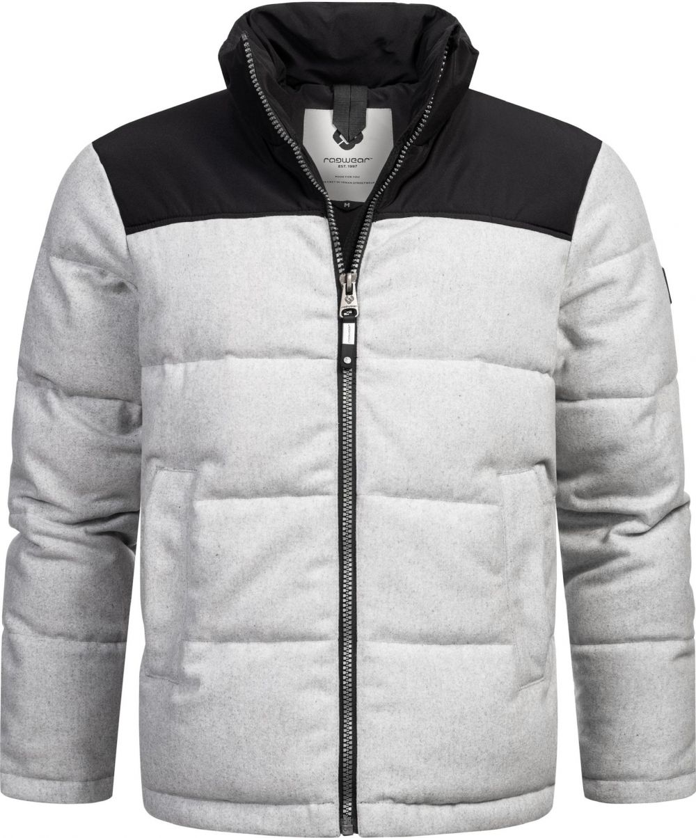 Ragwear Zimná bunda 'Waldess'  striebornosivá / čierna