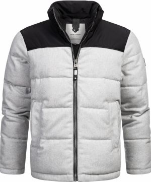 Ragwear Zimná bunda 'Waldess'  striebornosivá / čierna