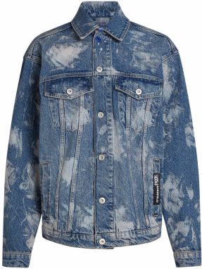 KARL LAGERFELD JEANS Prechodná bunda  modrá / čierna / biela