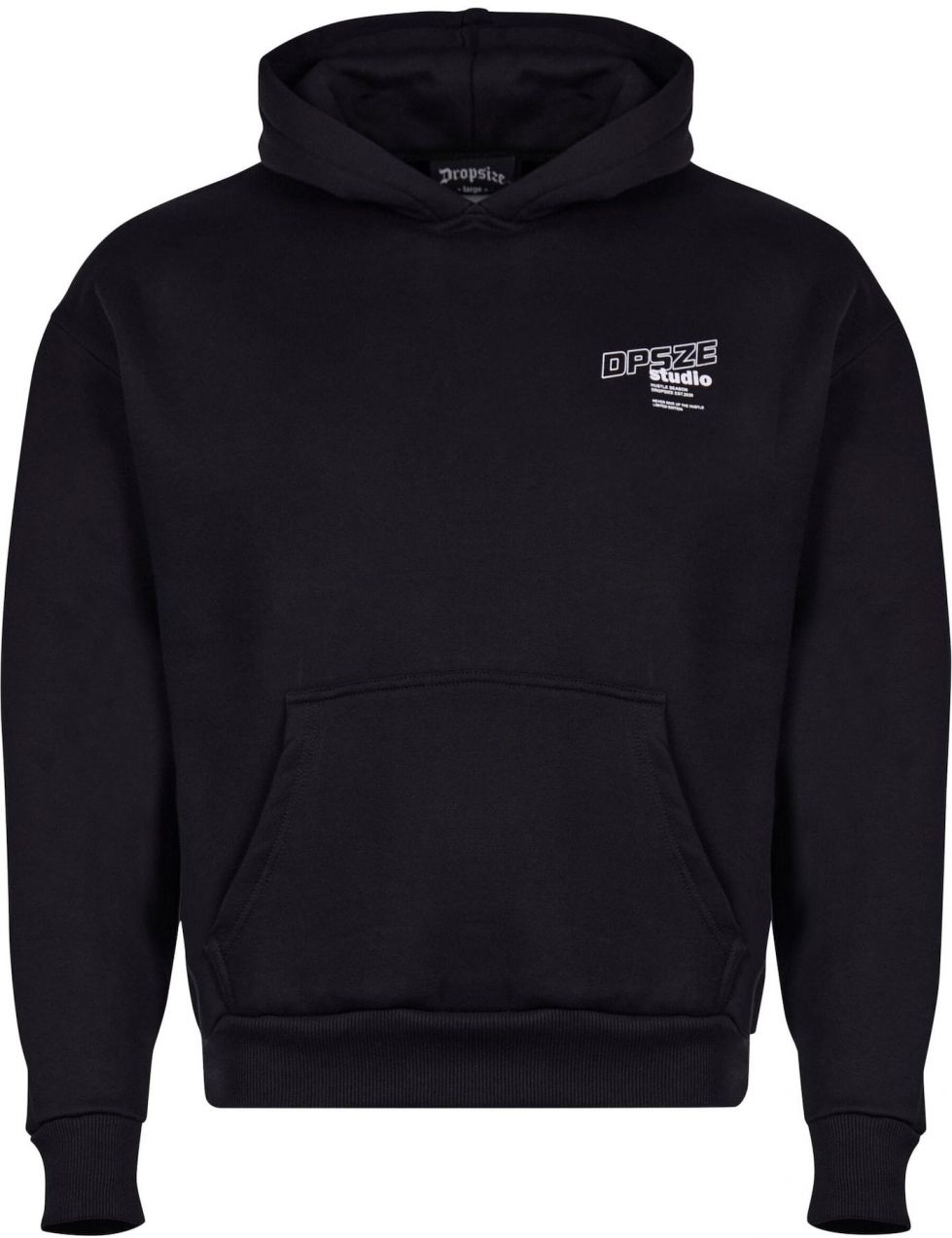 Dropsize Mikina 'Hustle'  čierna / biela