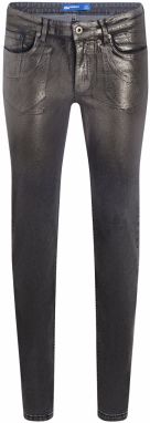 KARL LAGERFELD JEANS Džínsy  čierna / strieborná