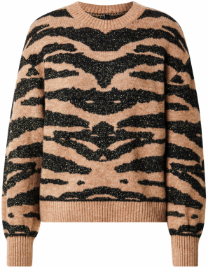 ONLY Sveter 'ONLAMBER'  hnedá / čierna