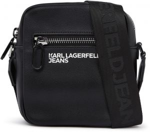 KARL LAGERFELD JEANS Taška cez rameno  čierna / biela
