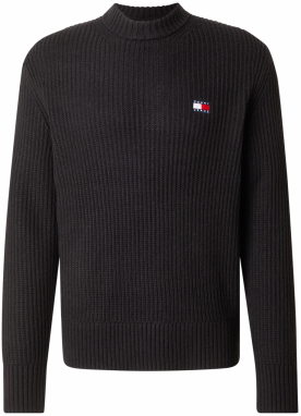 Tommy Jeans Sveter  námornícka modrá / červená / čierna / biela